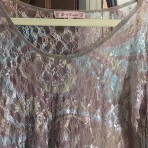 Young Essence See Threw Layering Shirt